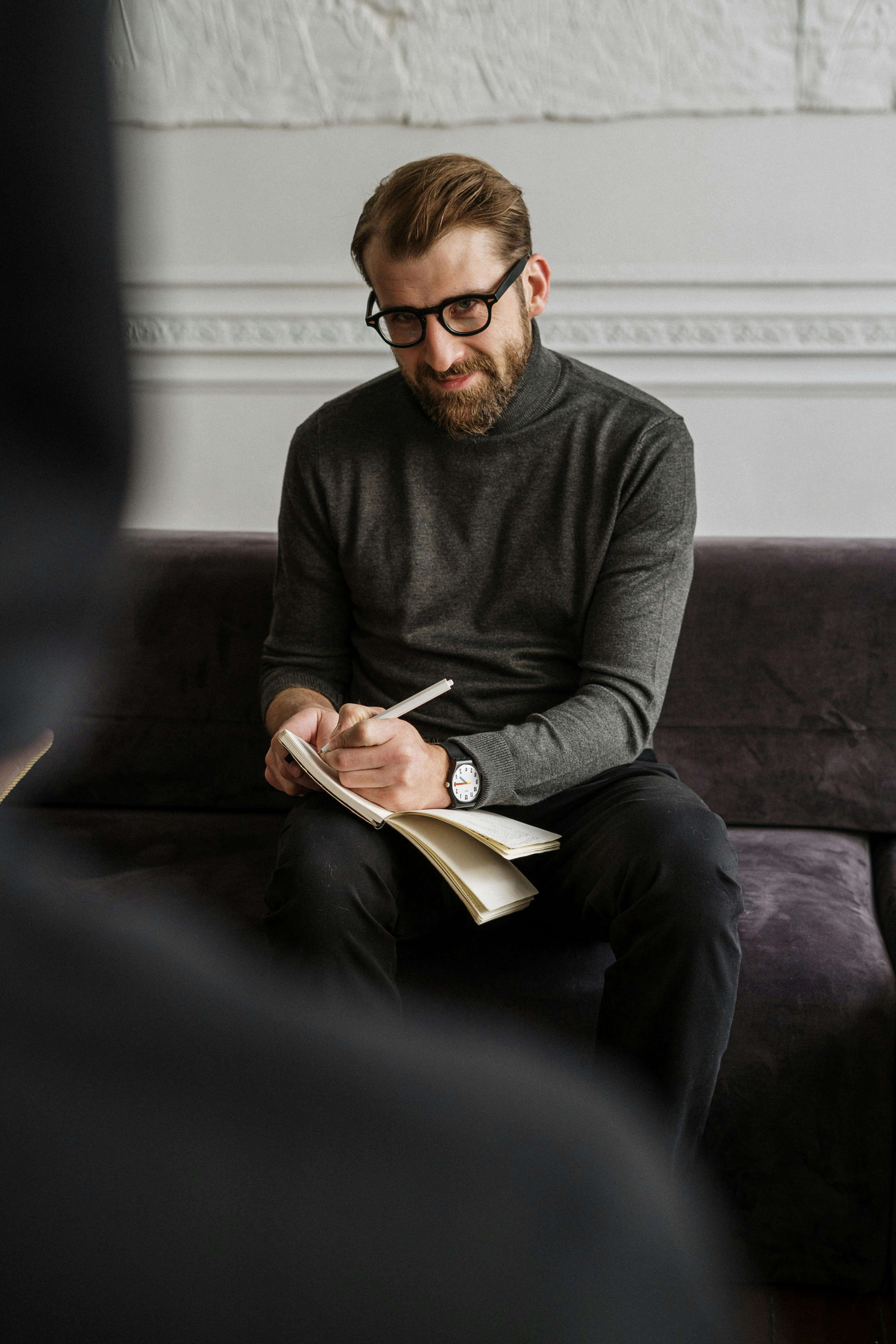 Counsellor supporting a client